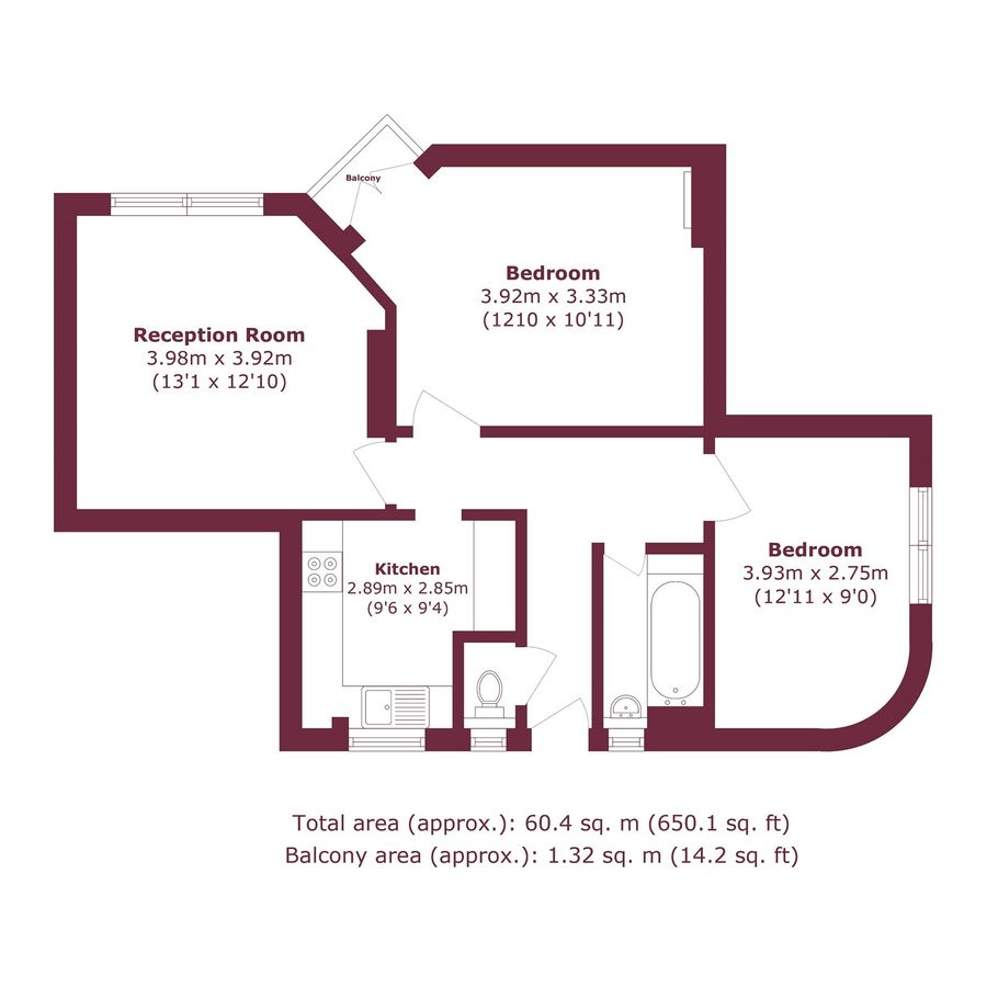 Квартира в Лондоне, Великобритания, 60 м² - фото 11