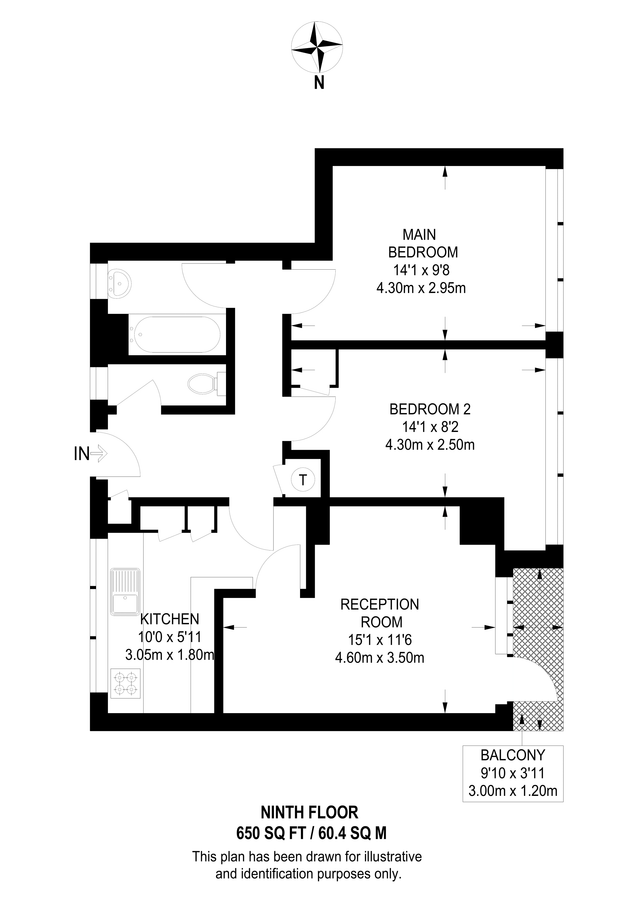 Квартира в Лондоне, Великобритания, 60 м² - фото 13