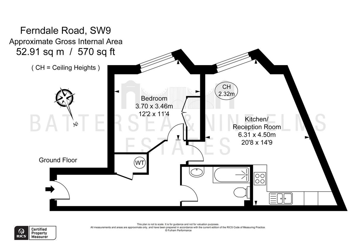 Квартира в Лондоне, Великобритания, 53 м² - фото 13
