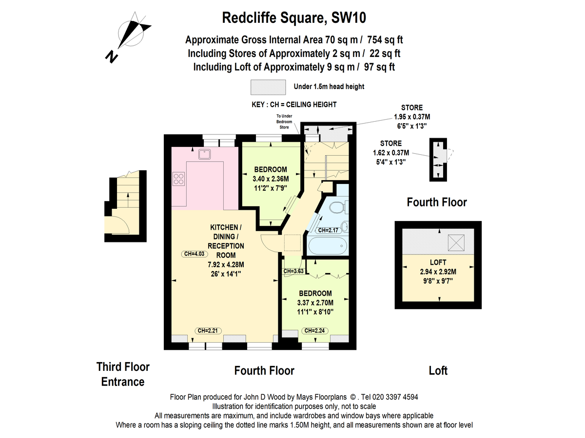 Квартира в Лондоне, Великобритания, 56 м² - фото 13