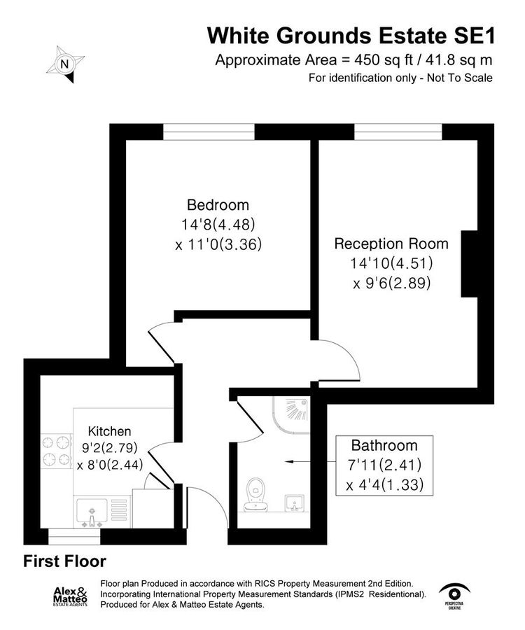 Квартира в Лондоне, Великобритания, 42 м² - фото 14