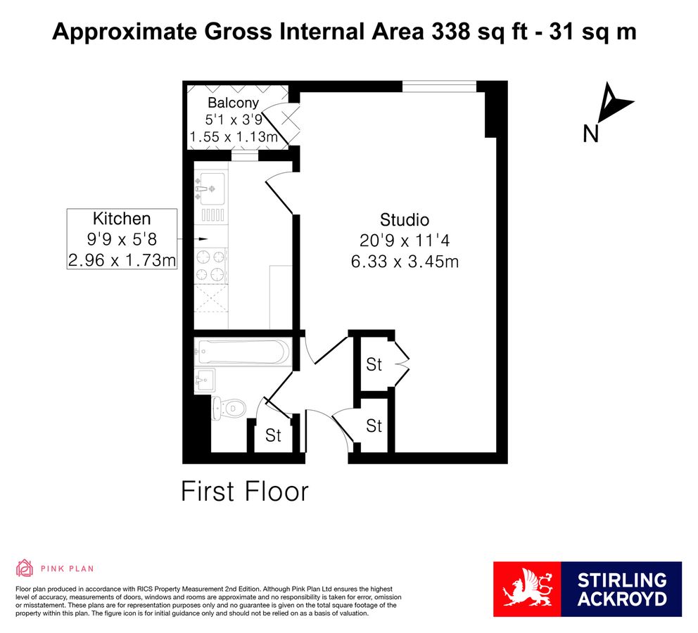Квартира в Лондоне, Великобритания, 31 м² - фото 17