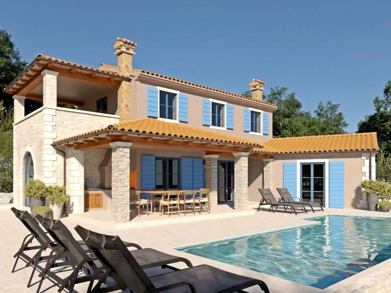 Вилла в Вижинаде, Хорватия, 186 м² - фото 1