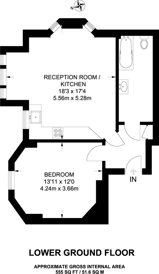 Квартира в Лондоне, Великобритания, 52 м² - фото 6
