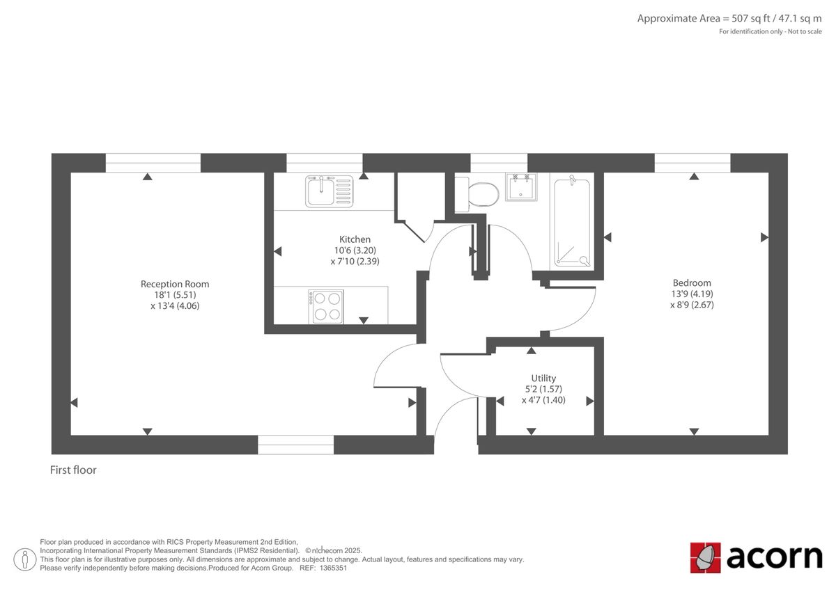 Квартира в Лондоне, Великобритания, 47 м² - фото 13