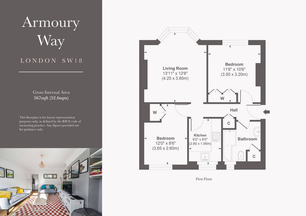 Квартира в Лондоне, Великобритания, 53 м² - фото 15