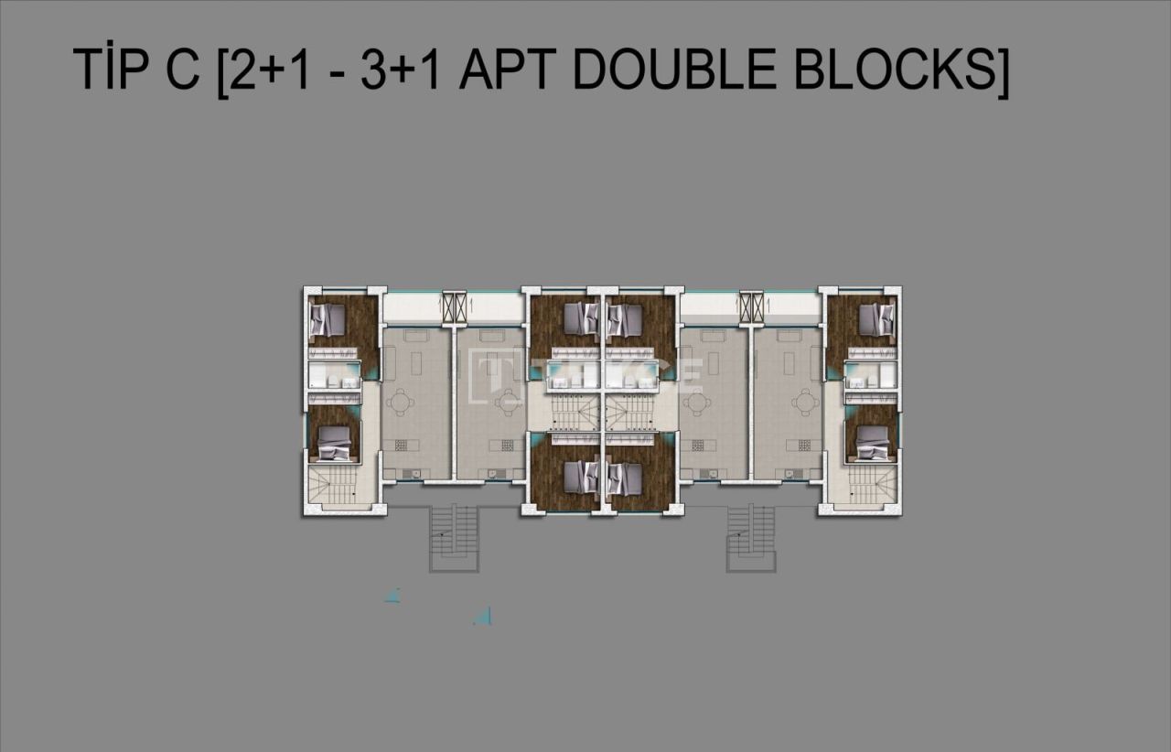 Апартаменты в Газимагусе, Кипр, 60 м² - фото 17