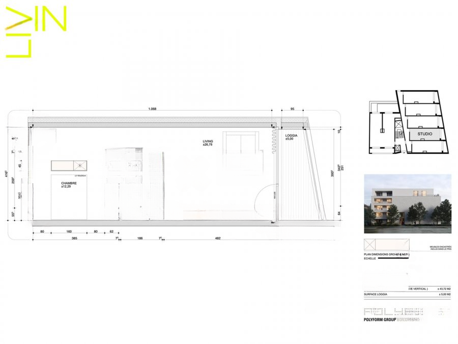 Квартира в Люксембурге, Люксембург, 46 м² - фото 7