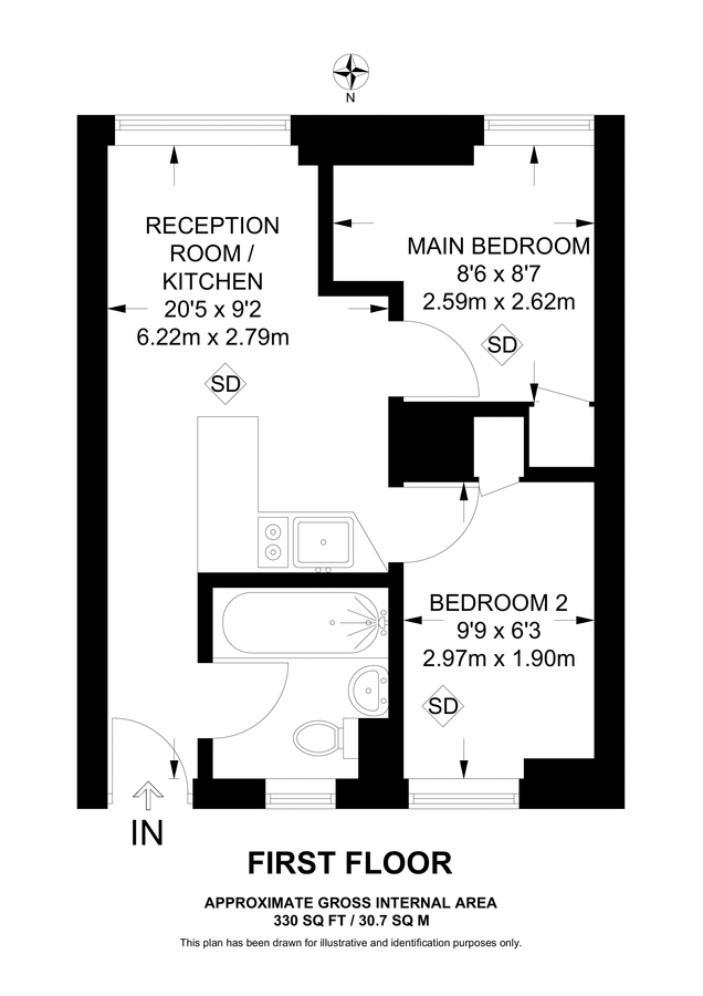 Квартира в Лондоне, Великобритания, 31 м² - фото 7