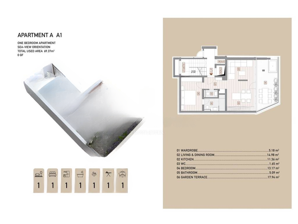 Квартира в Опатии, Хорватия, 69 м² - фото 8
