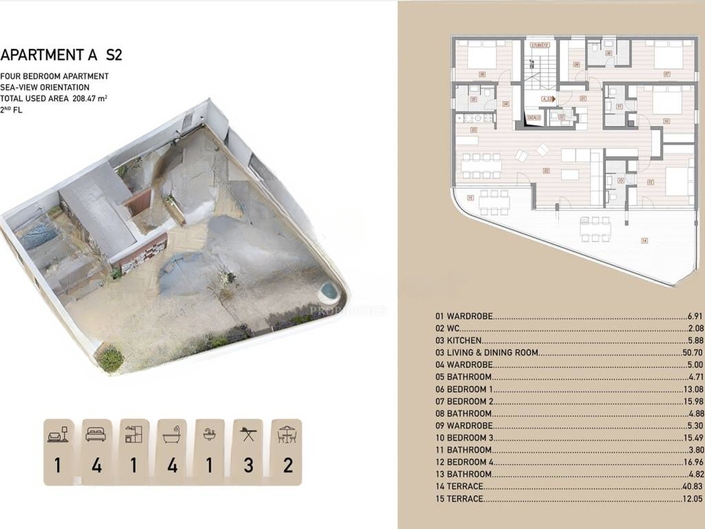 Квартира в Опатии, Хорватия, 208 м² - фото 9