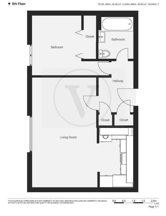 Квартира в Лондоне, Великобритания, 44 м² - фото 10