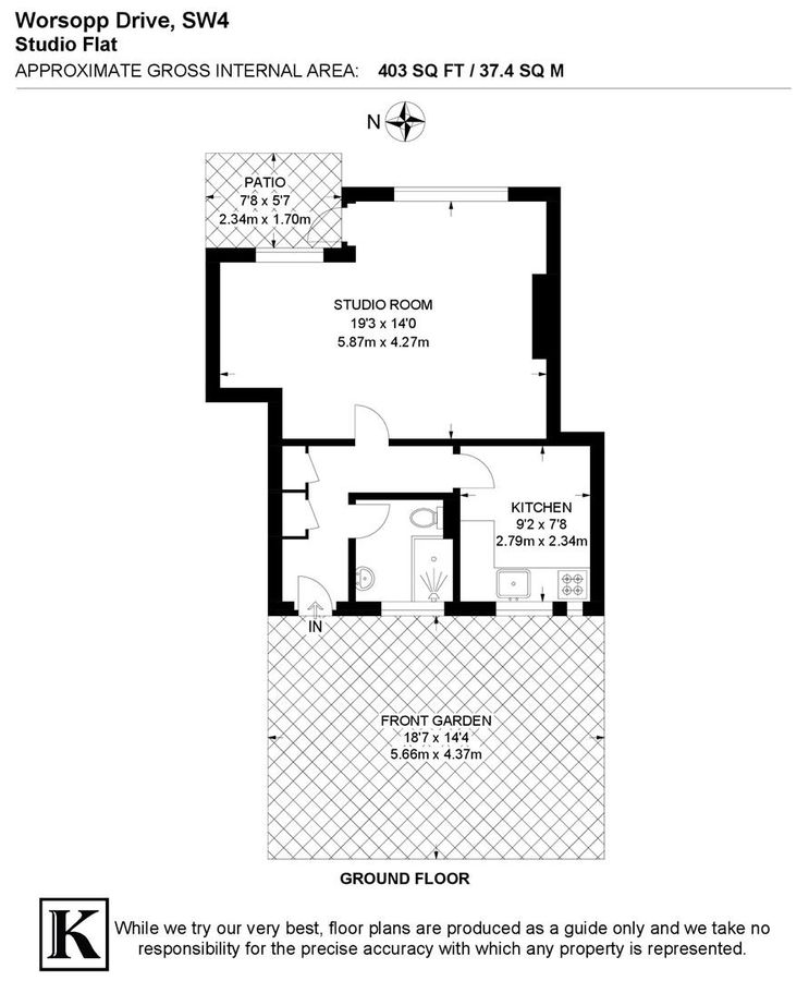 Квартира в Лондоне, Великобритания, 37 м² - фото 11
