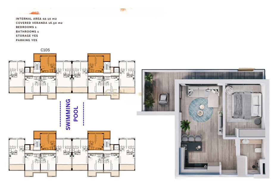 Квартира в Лимасоле, Кипр, 128 м² - фото 10