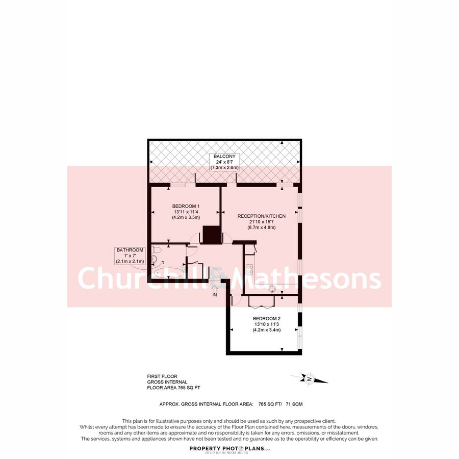 Квартира в Лондоне, Великобритания, 71 м² - фото 12