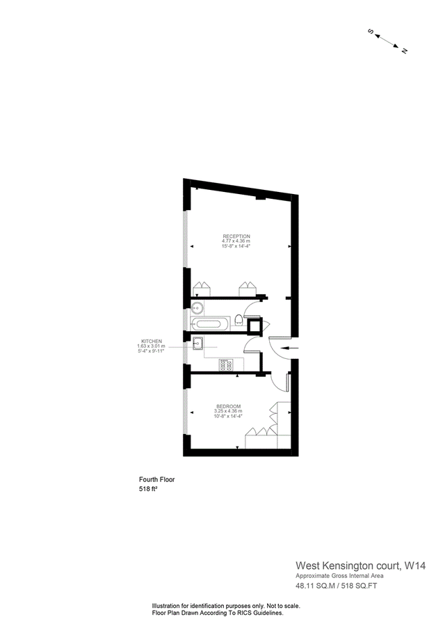 Квартира в Лондоне, Великобритания, 48 м² - фото 15
