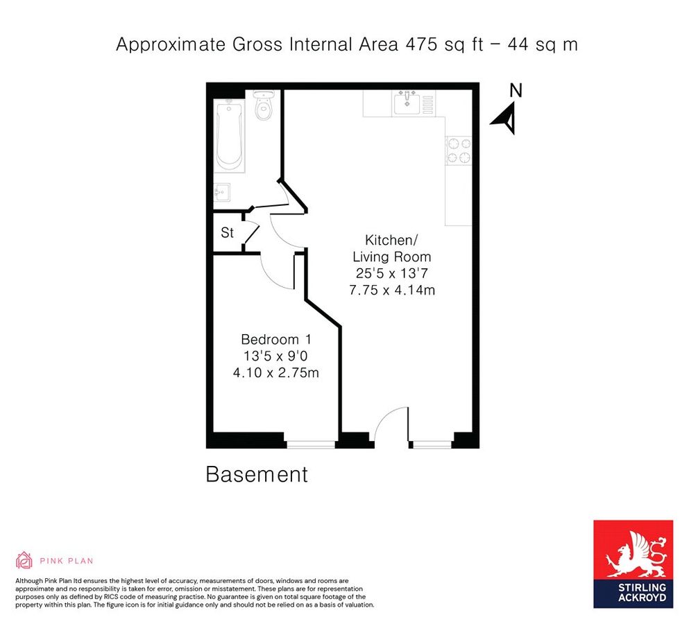 Квартира в Лондоне, Великобритания, 44 м² - фото 15