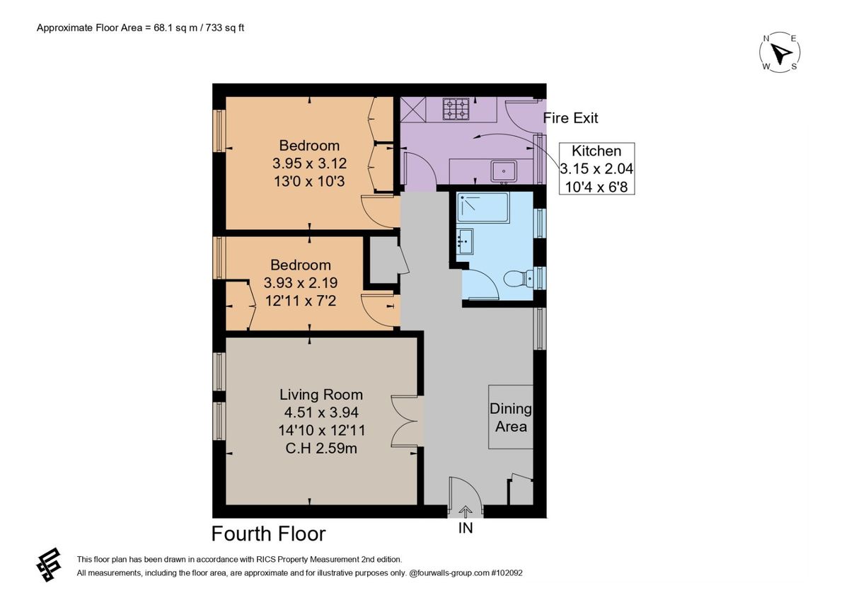 Квартира в Лондоне, Великобритания, 68 м² - фото 16
