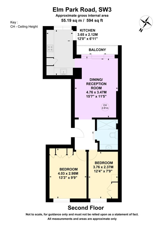 Квартира в Лондоне, Великобритания, 55 м² - фото 17