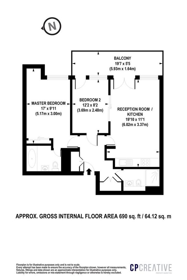 Квартира в Лондоне, Великобритания, 64 м² - фото 18
