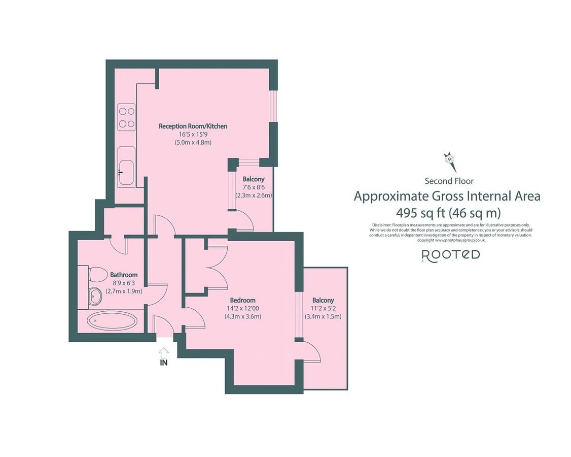 Квартира в Лондоне, Великобритания, 46 м² - фото 18