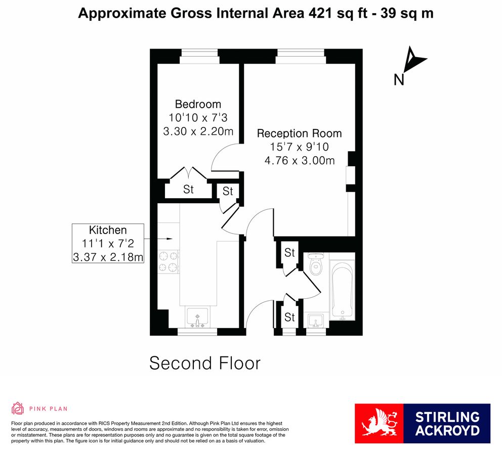 Квартира в Лондоне, Великобритания, 39 м² - фото 18