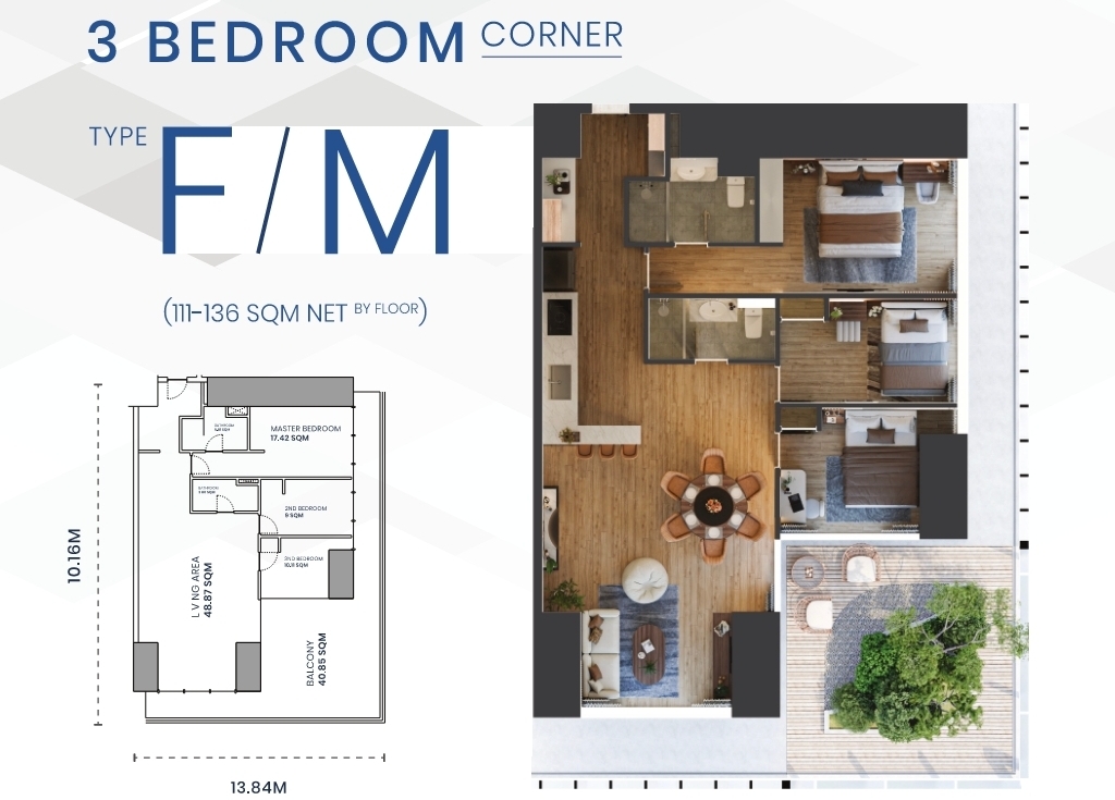 Апартаменты в Пномпене, Камбоджа, 116 м² - фото 8