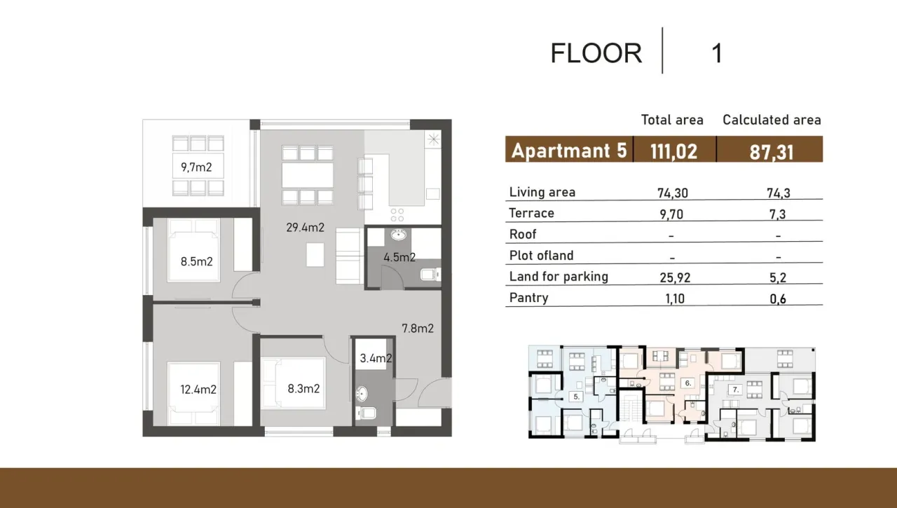 Квартира в Задаре, Хорватия, 87.3 м² - фото 3