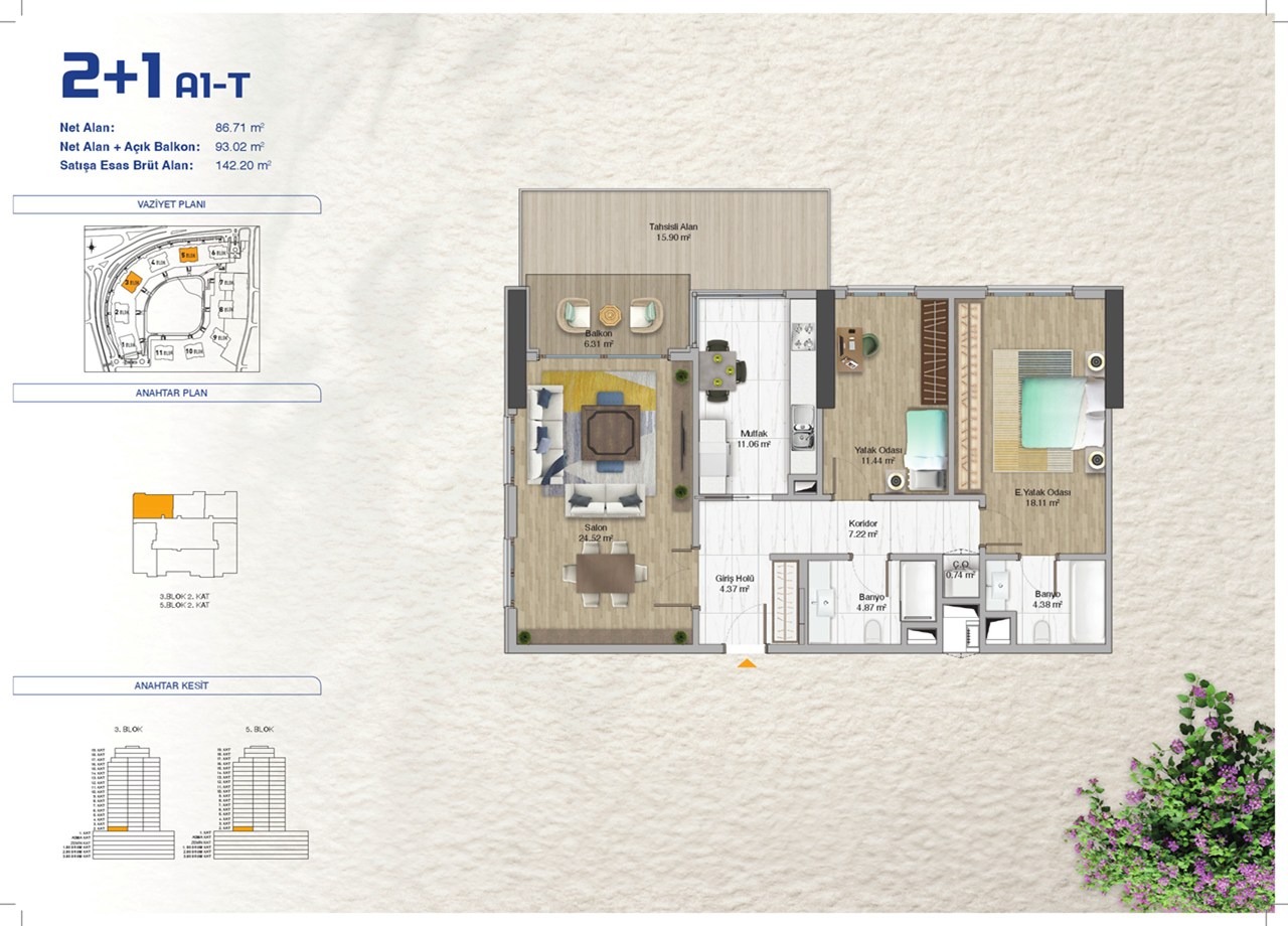 Апартаменты в Стамбуле, Турция, 116 м² - фото 10