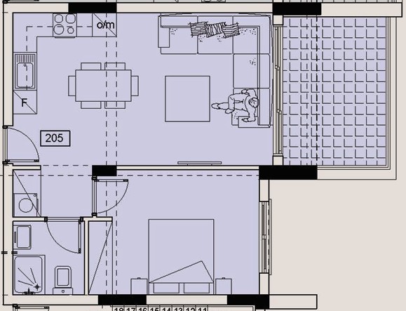 Апартаменты в Лимасоле, Кипр, 54 м² - фото 10