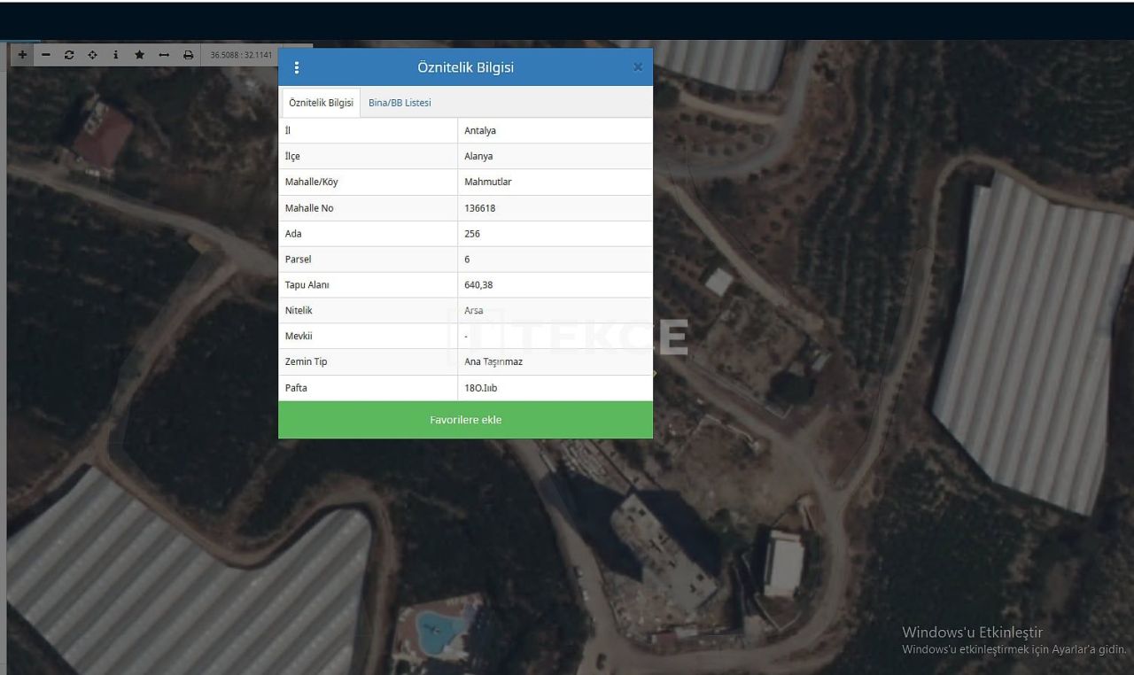 Земля в Алании, Турция, 640 м² - фото 4