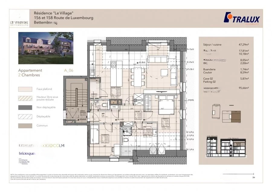 Квартира в Люксембурге, Люксембург, 96 м² - фото 4