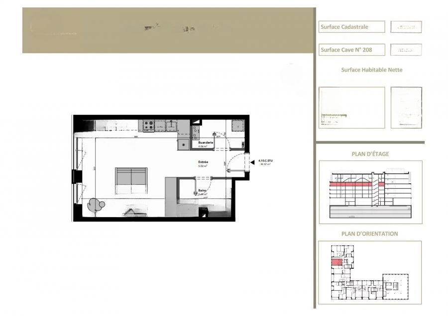 Квартира в Люксембурге, Люксембург, 43 м² - фото 4