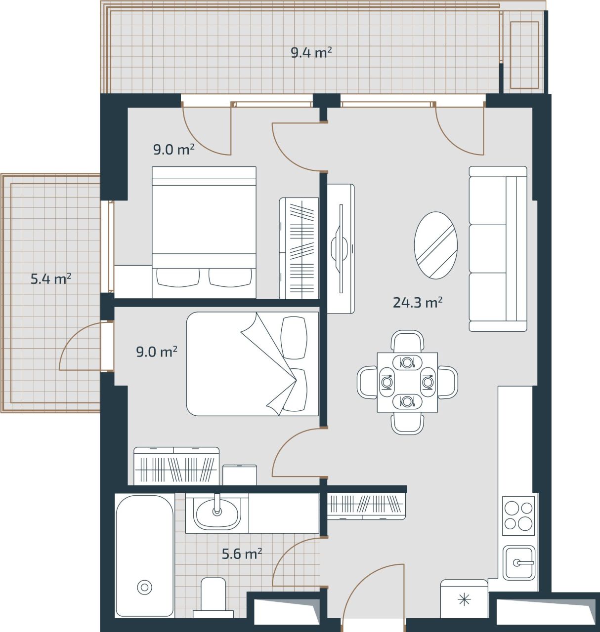 Квартира в Батуми, Грузия, 62.7 м² - фото 2