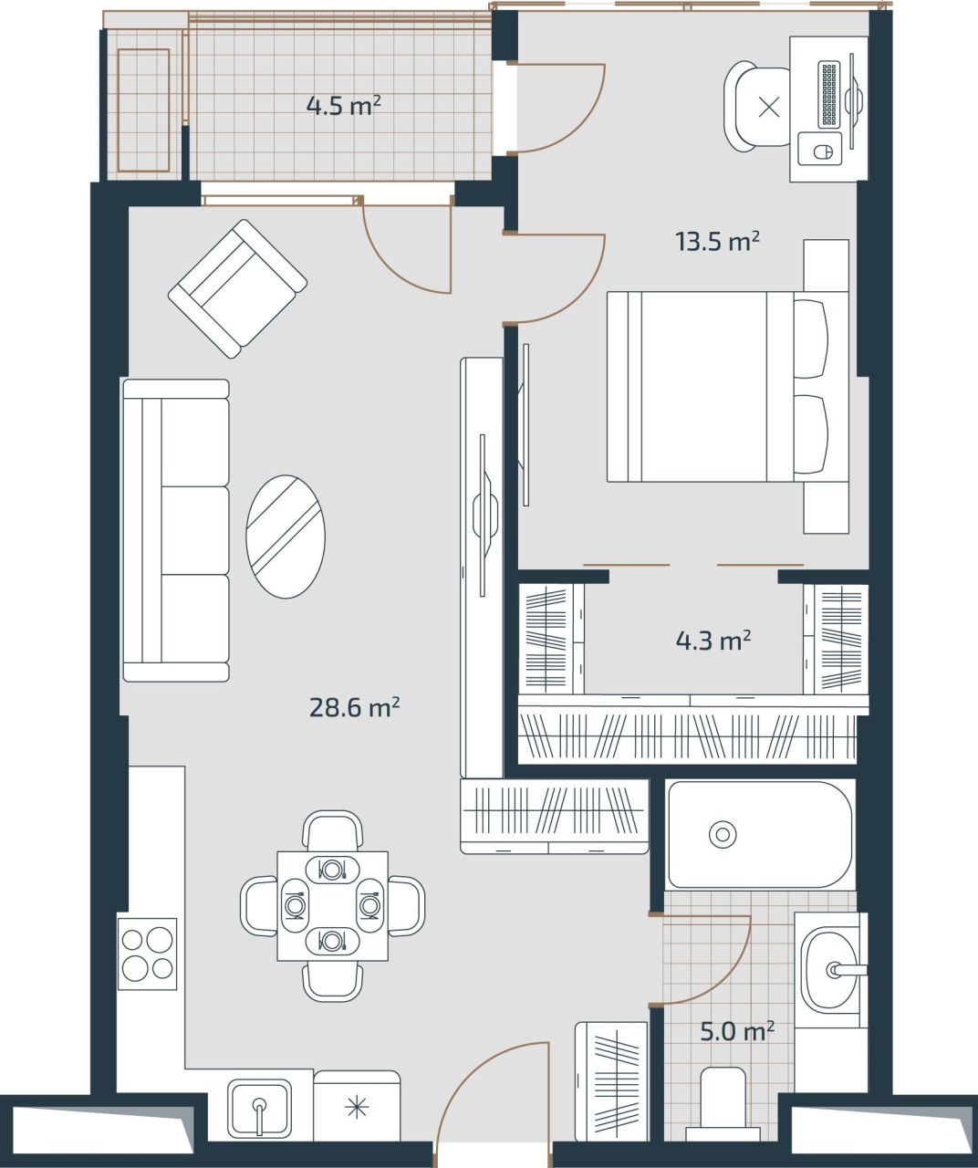 Квартира в Батуми, Грузия, 55.9 м² - фото 5
