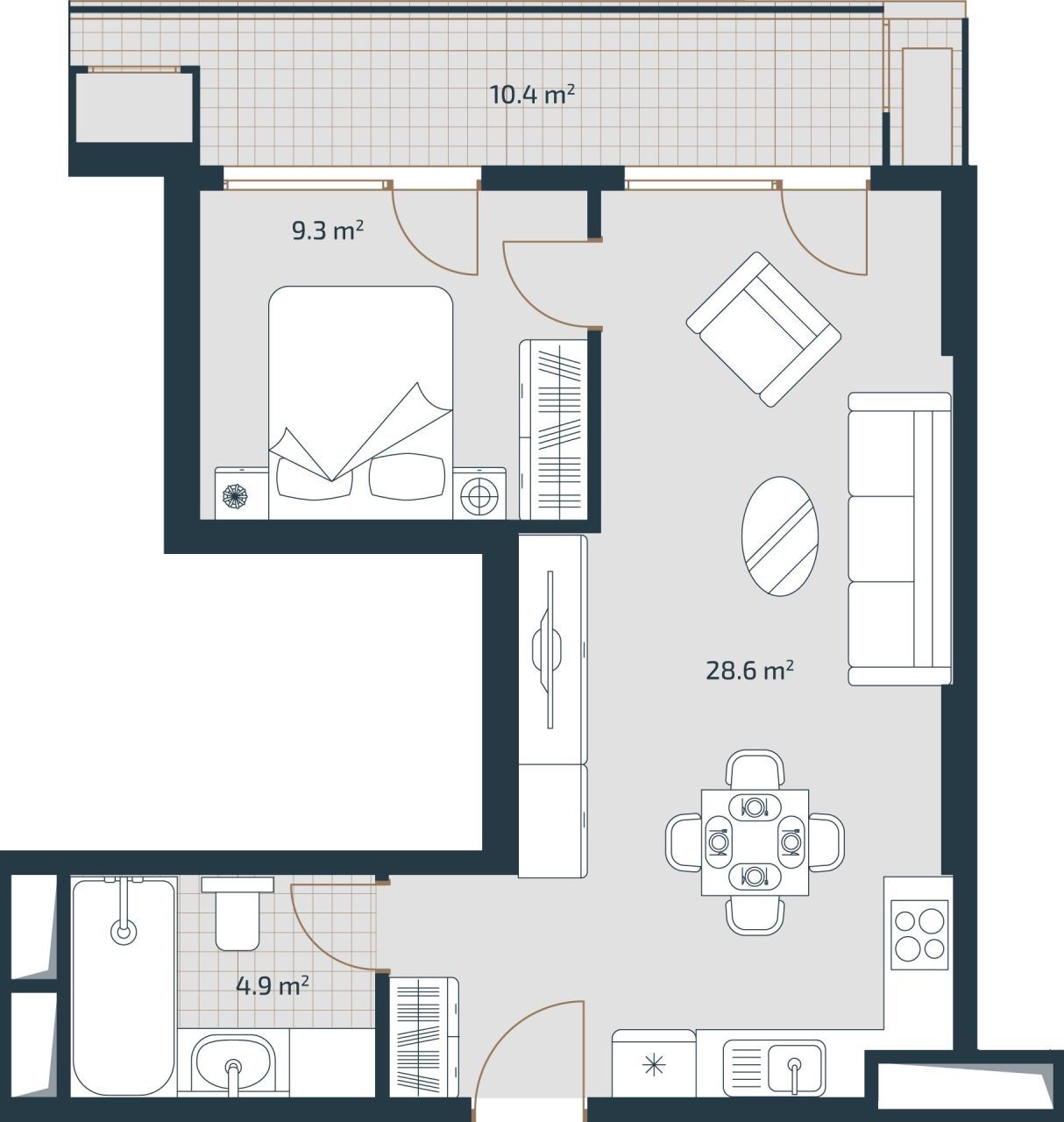 Квартира в Батуми, Грузия, 53.2 м² - фото 4