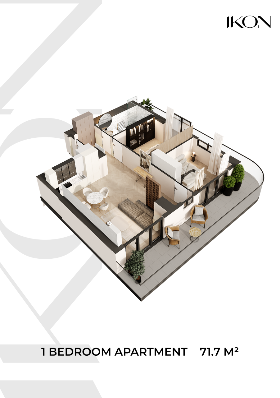 Квартира в Батуми, Грузия, 71.7 м² - фото 2