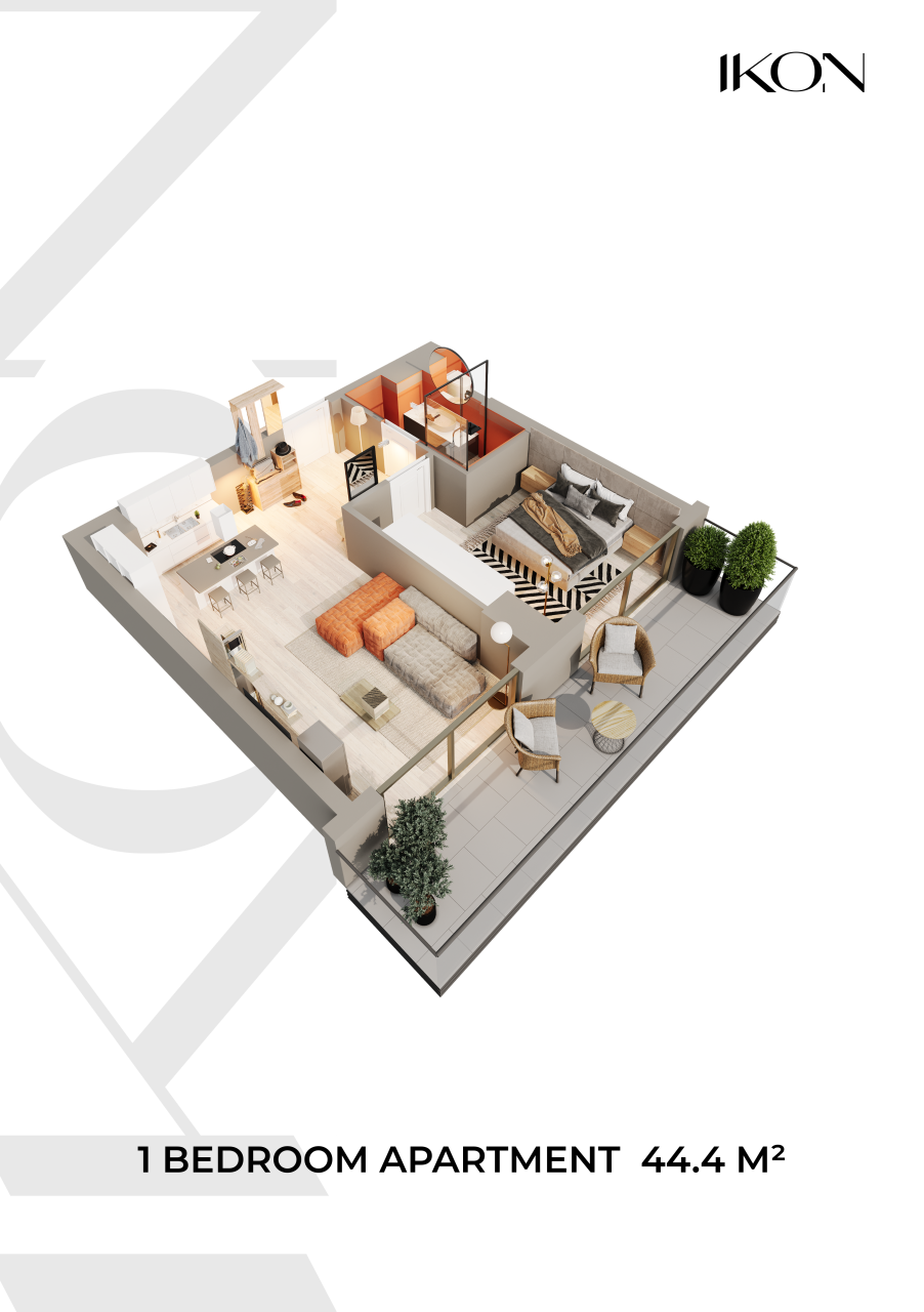 Квартира в Батуми, Грузия, 44.4 м² - фото 9