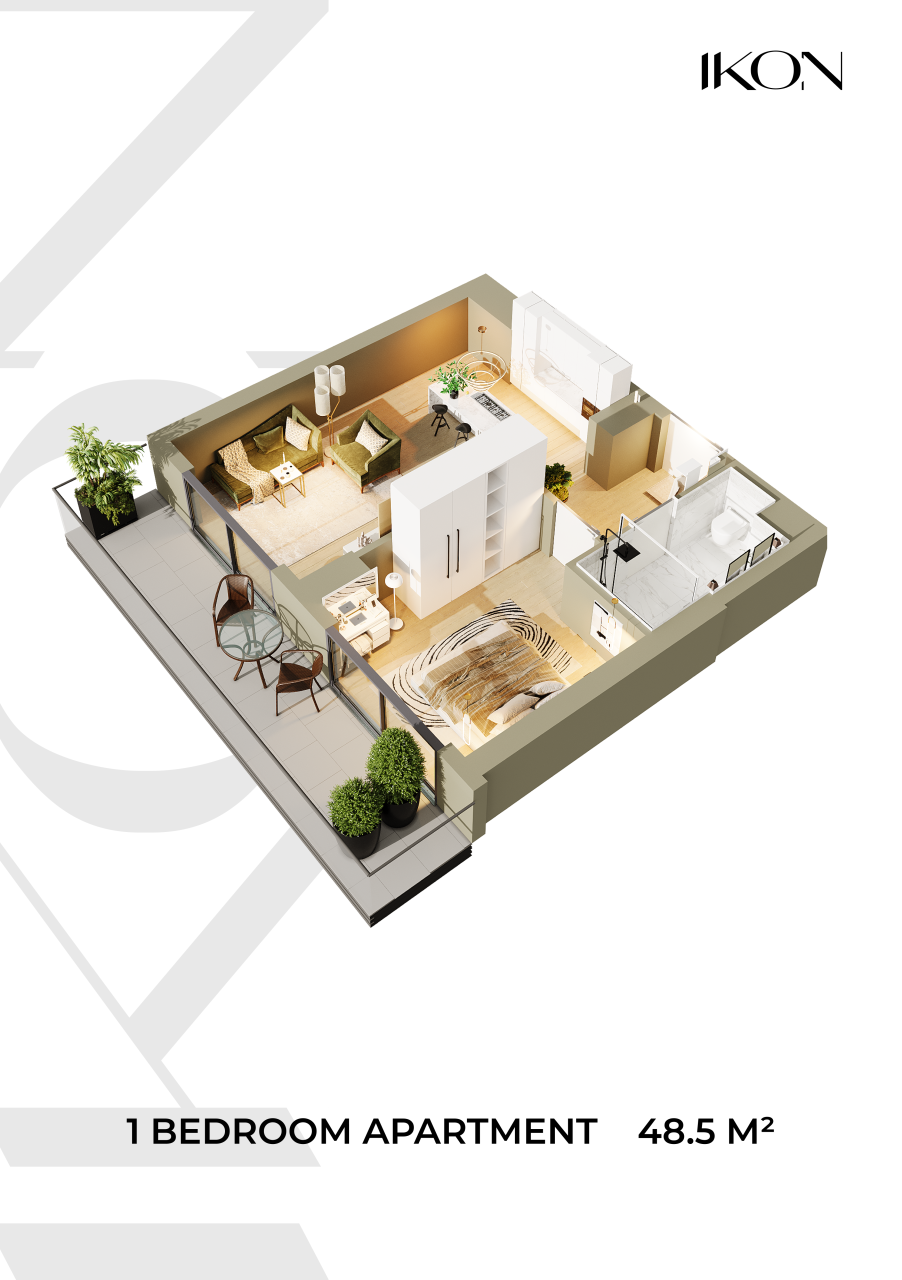 Квартира в Батуми, Грузия, 48.5 м² - фото 7