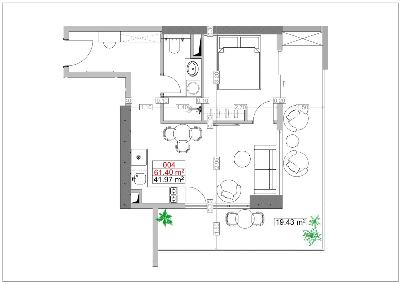 Квартира в Батуми, Грузия, 61.4 м² - фото 4