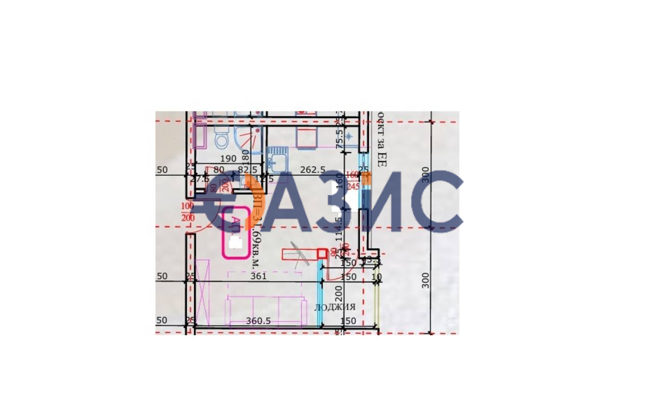 Апартаменты на Солнечном берегу, Болгария, 38.5 м² - фото 8