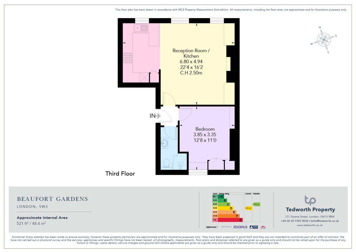 Квартира в Лондоне, Великобритания, 49 м² - фото 9