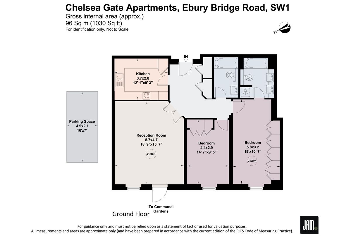 Квартира в Лондоне, Великобритания, 91 м² - фото 14