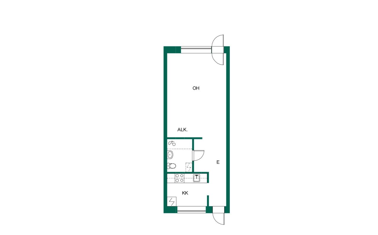 Таунхаус в Сулкава, Финляндия, 34 м² - фото 2