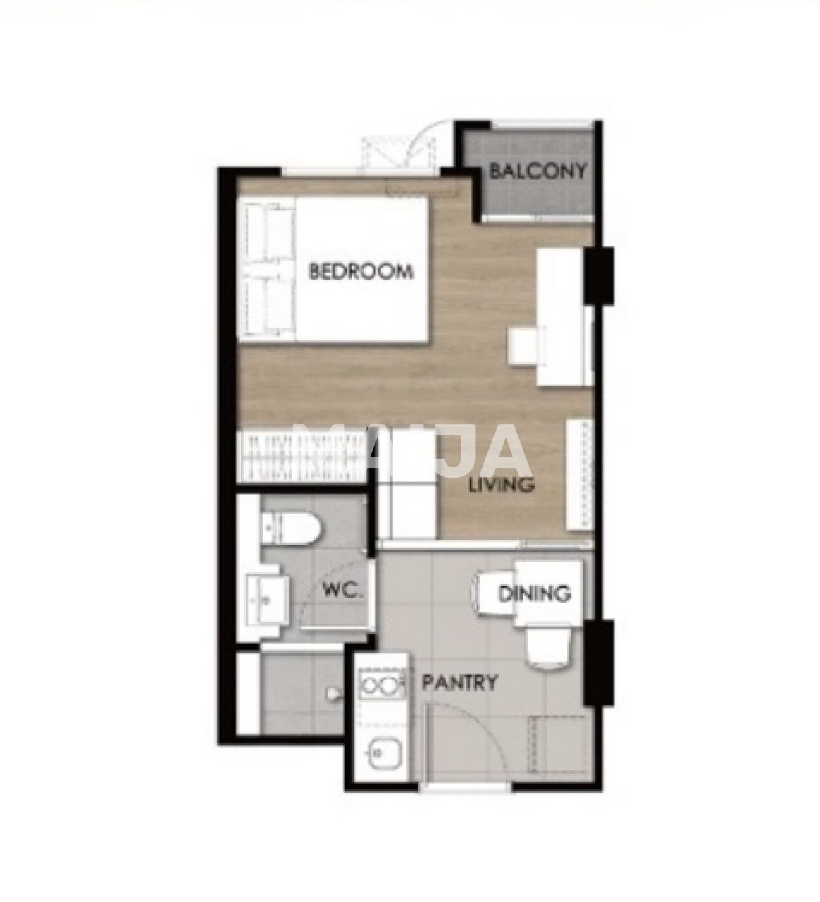 Апартаменты на острове Пхукет, Таиланд, 25 м² - фото 2