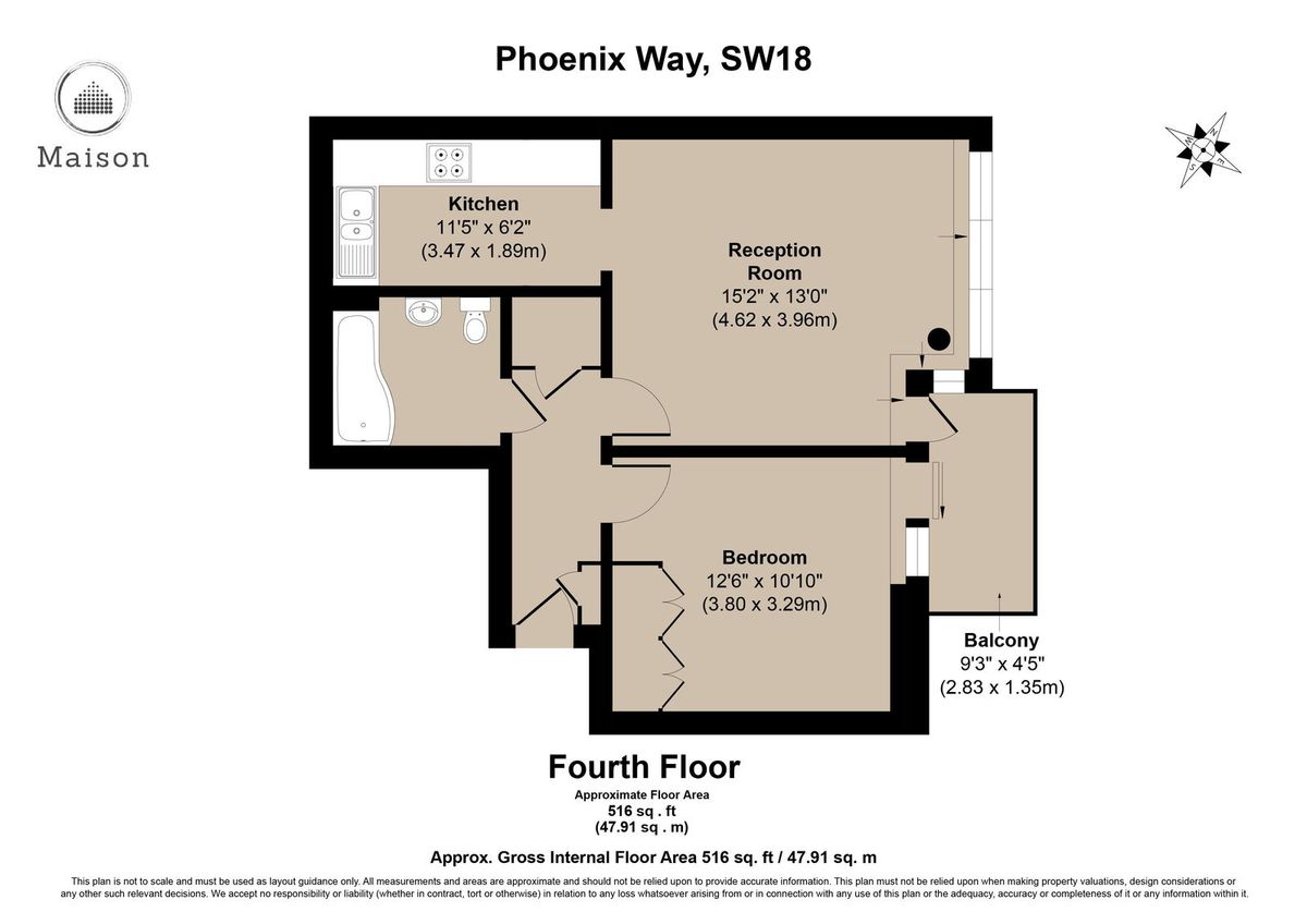 Квартира в Лондоне, Великобритания, 48 м² - фото 8