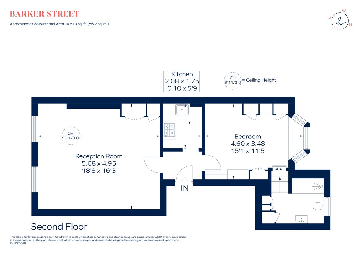 Квартира в Лондоне, Великобритания, 57 м² - фото 9
