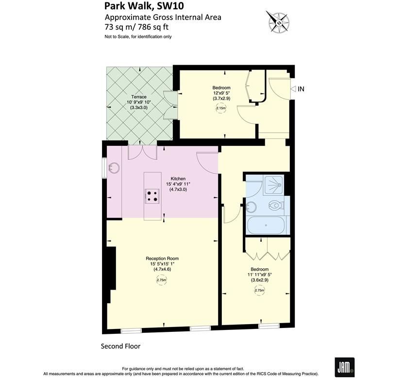 Квартира в Лондоне, Великобритания, 73 м² - фото 9