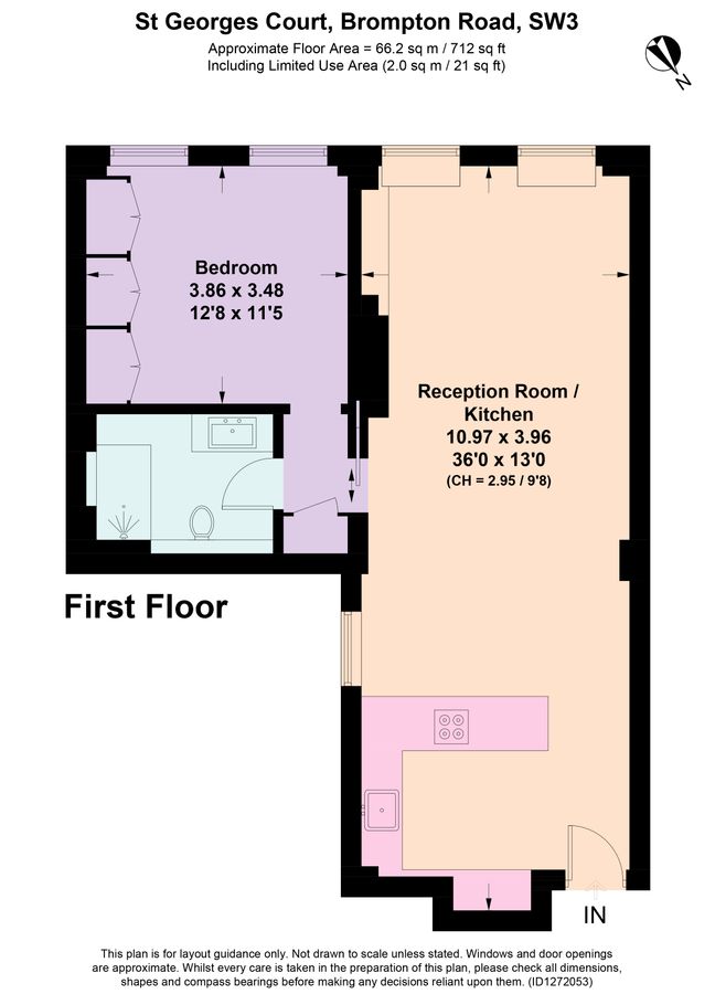 Квартира в Лондоне, Великобритания, 64 м² - фото 10