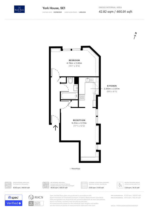 Квартира в Лондоне, Великобритания, 43 м² - фото 12